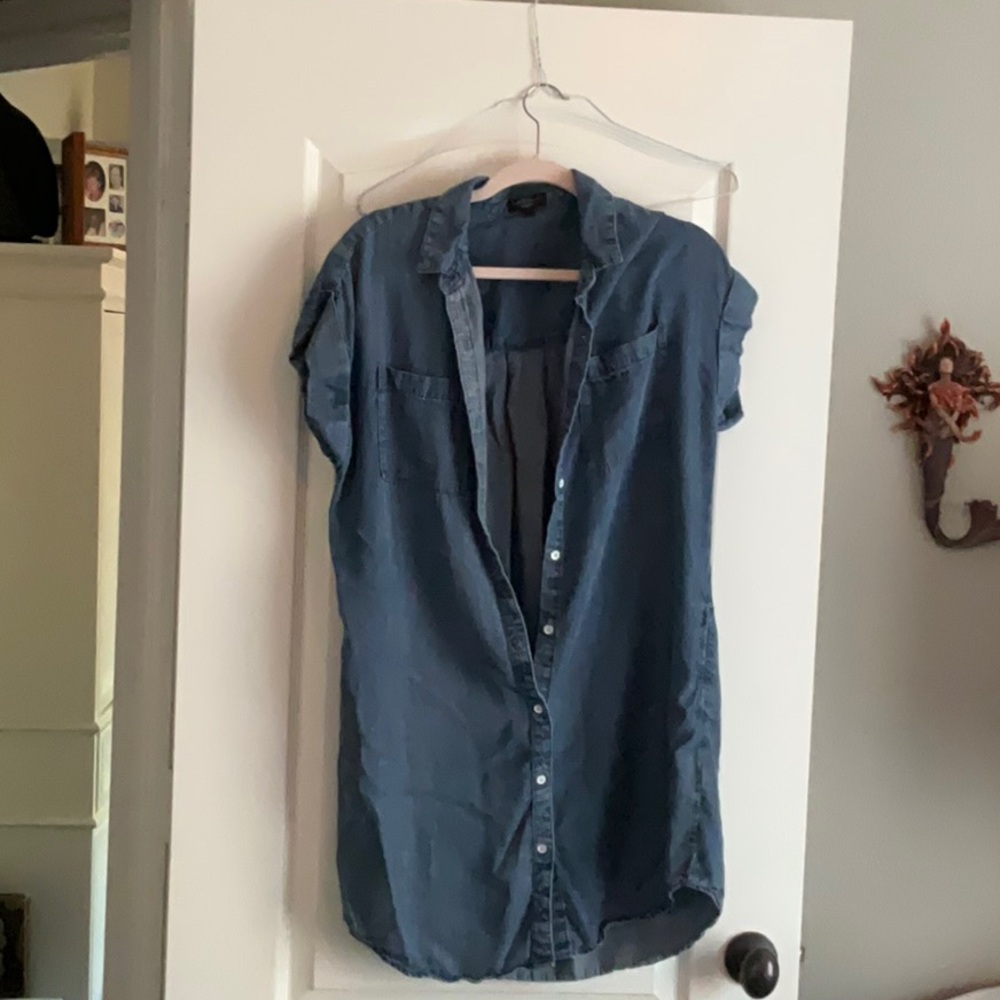 Velvet Heart Blue Shirt Dress